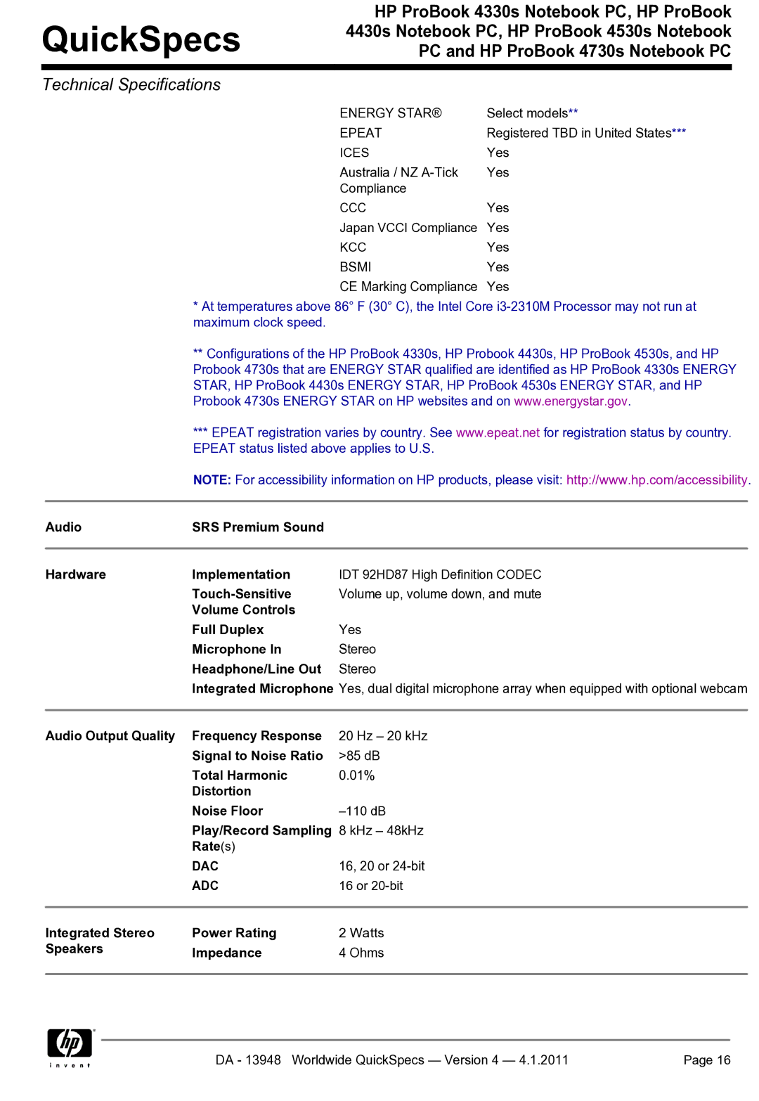 HP 4330S manual 16, 20 or 24-bit, Or 20-bit 