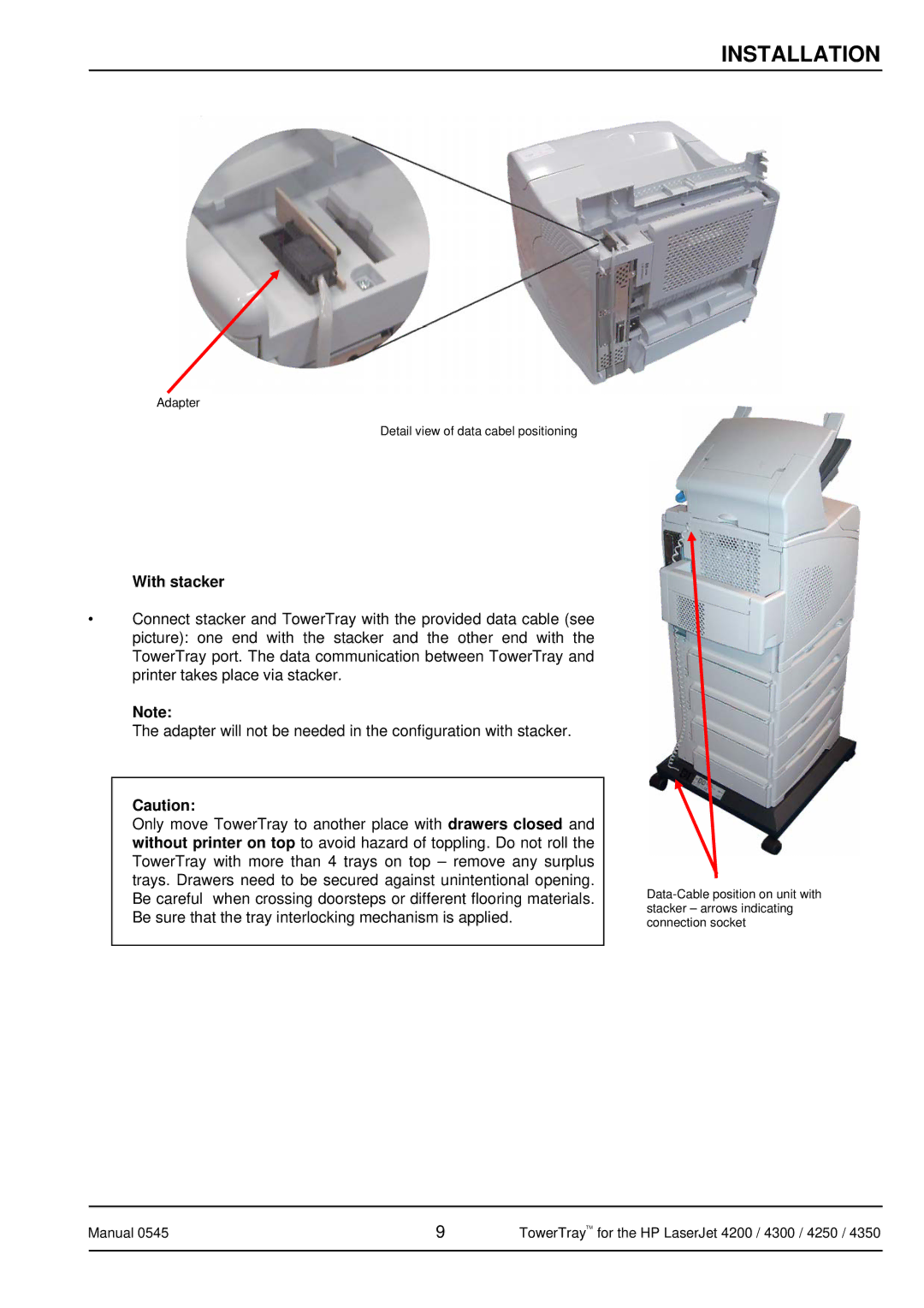 HP 4350 manual With stacker 