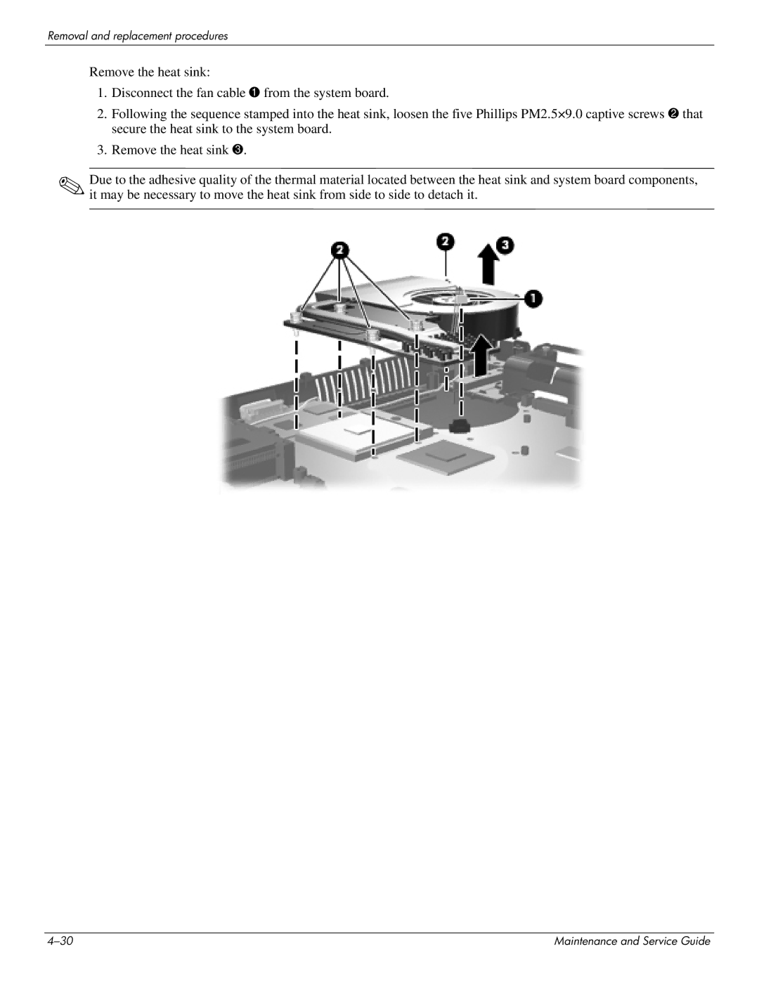 HP 4410t Mobile manual Removal and replacement procedures 