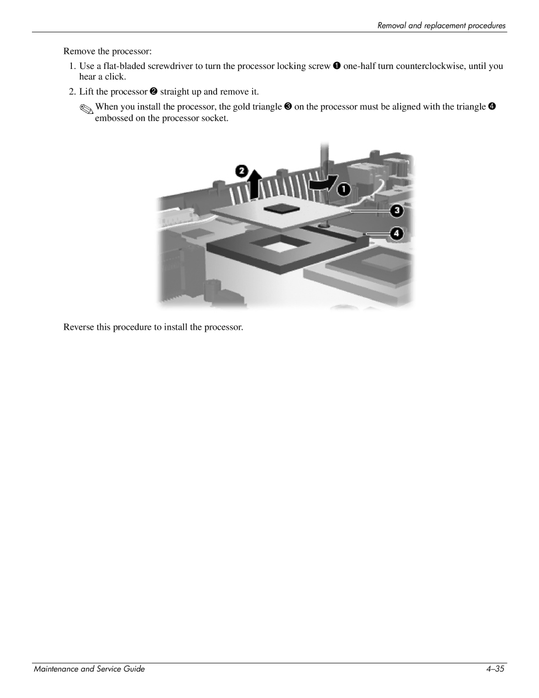 HP 4410t Mobile manual Removal and replacement procedures 