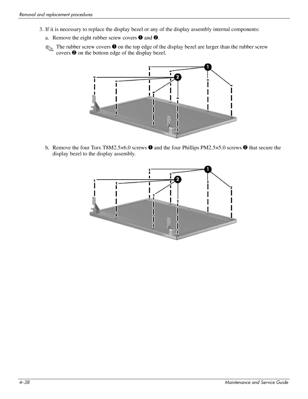 HP 4410t Mobile manual Removal and replacement procedures 