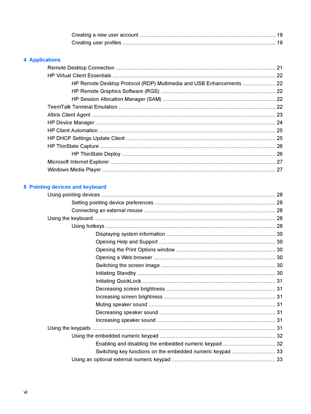 HP 4410t Mobile manual Applications 