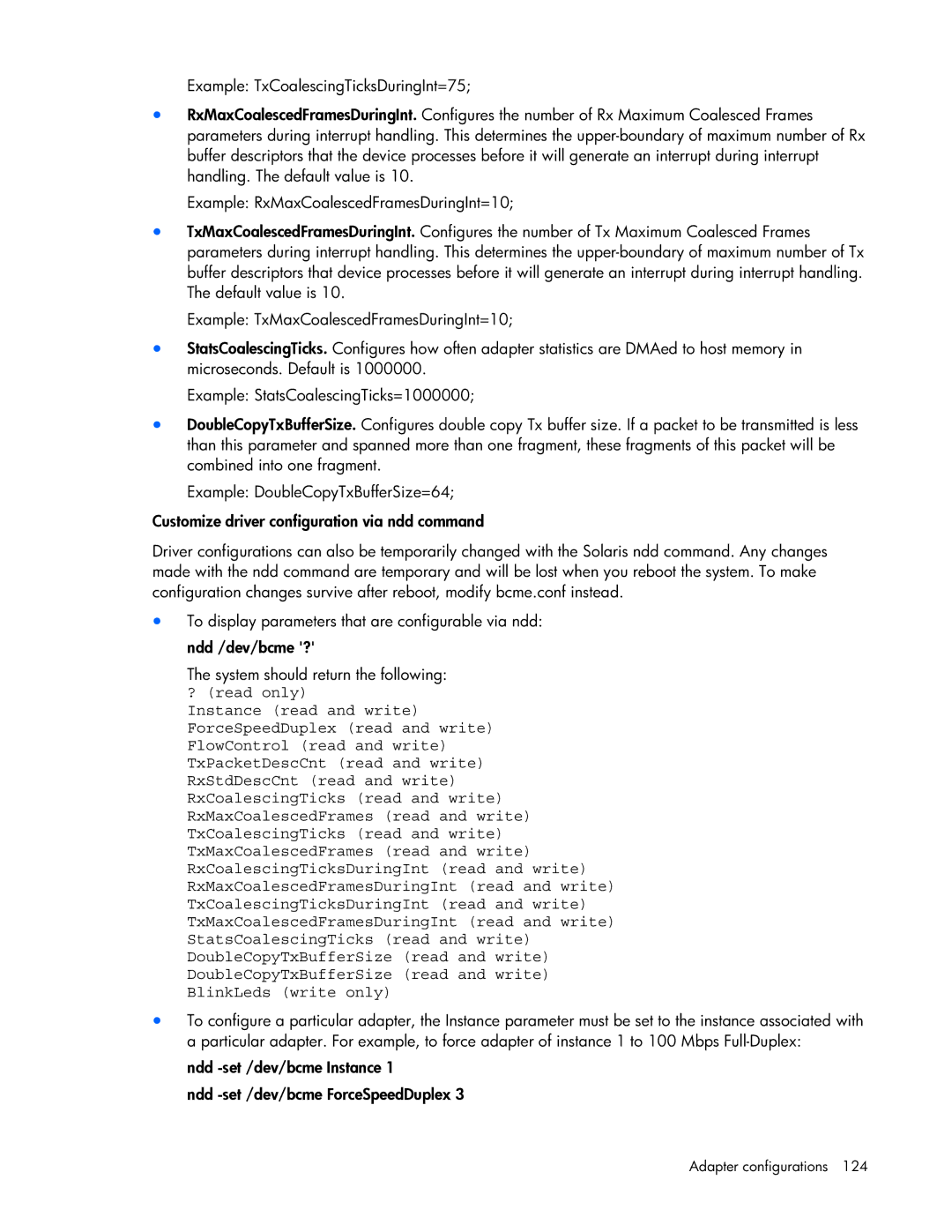 HP 441877-00B manual Adapter configurations 