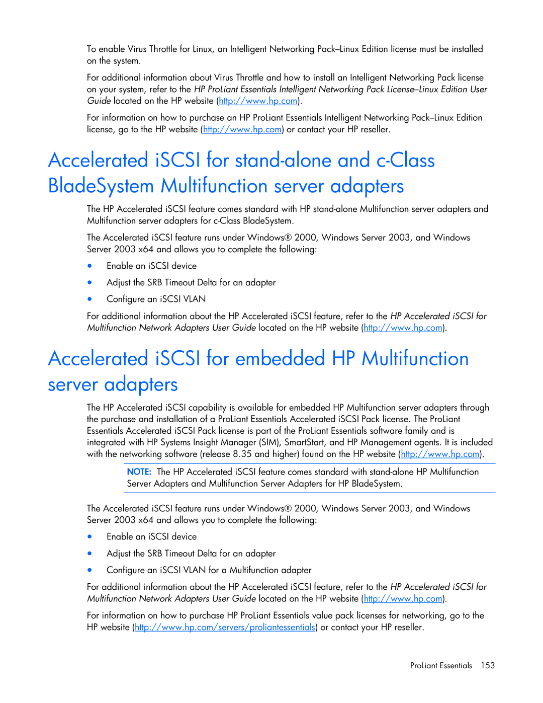 HP 441877-00B manual ProLiant Essentials 