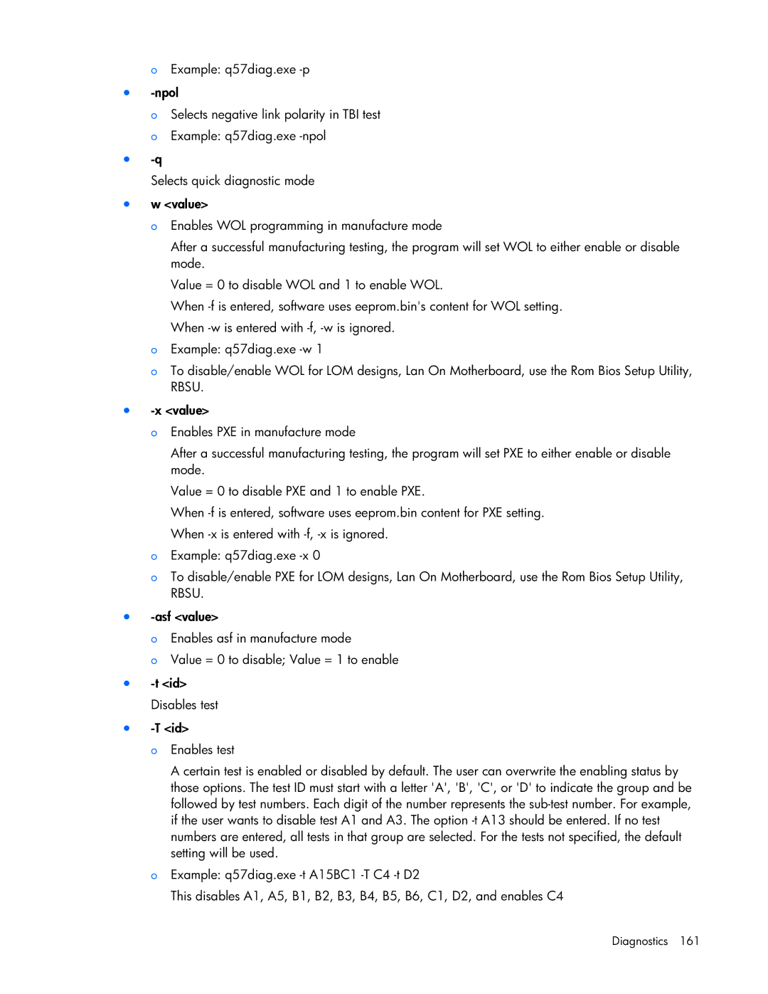 HP 441877-00B manual Diagnostics 