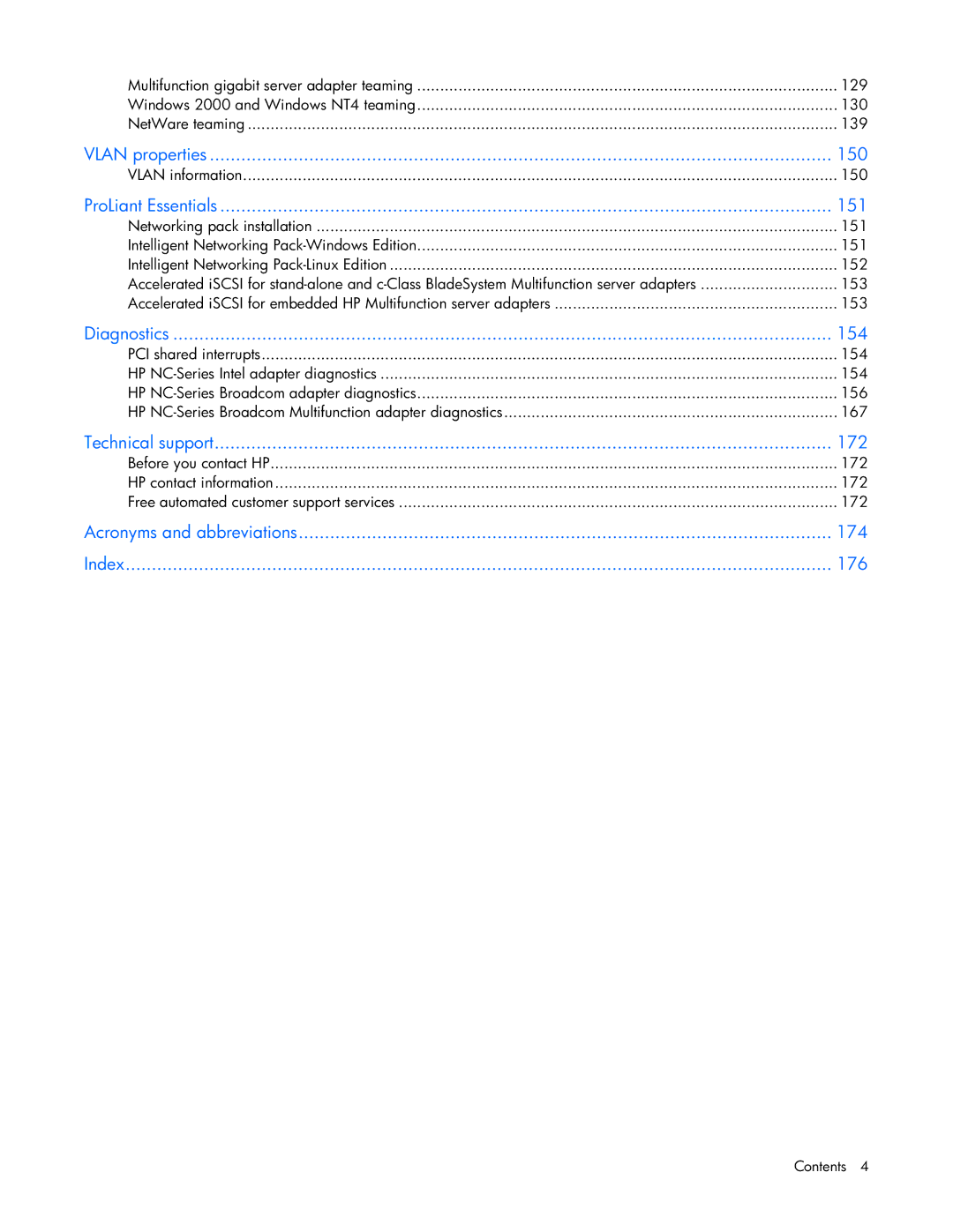 HP 441877-00B manual Vlan properties 150 