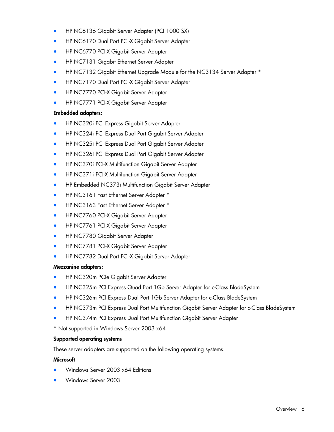 HP 441877-00B manual Overview 