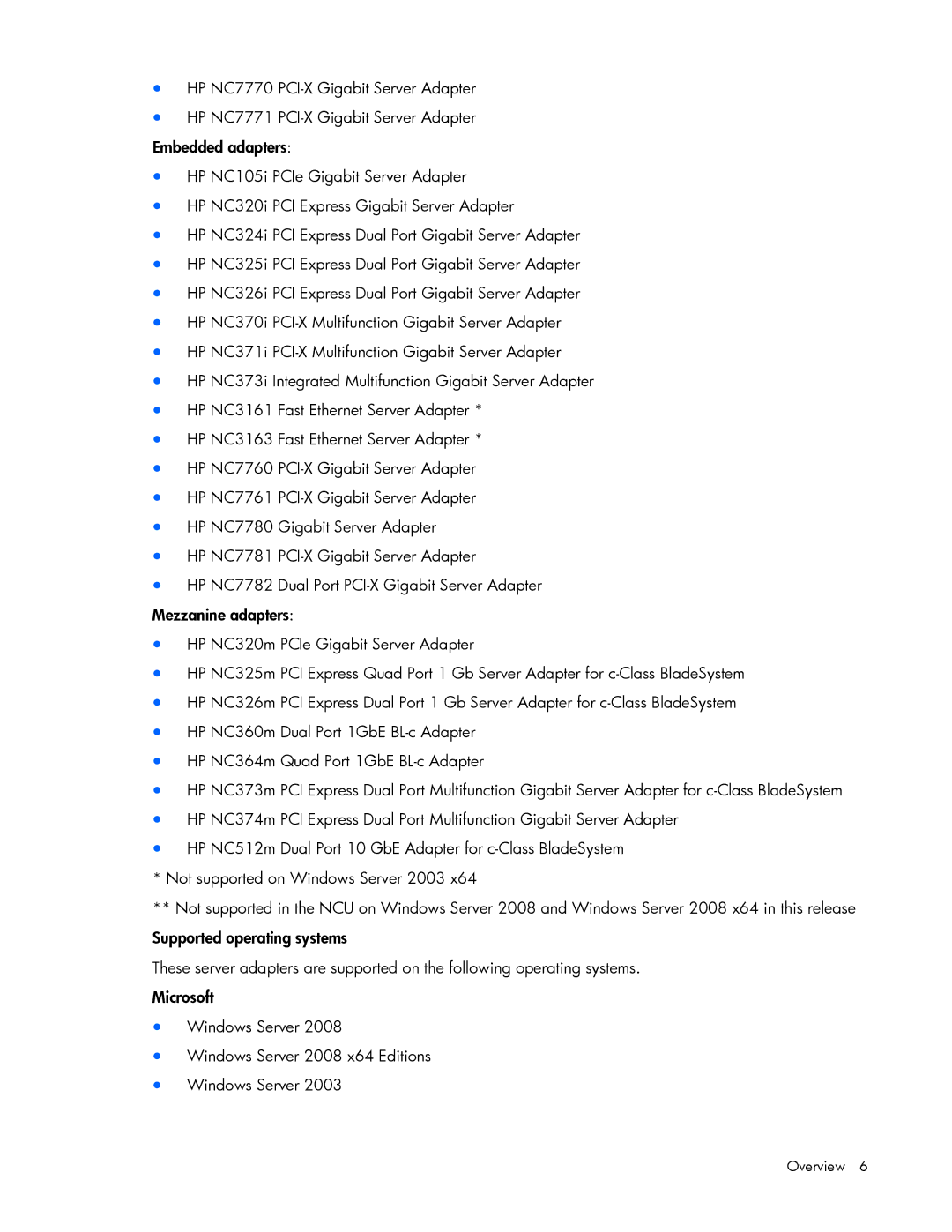 HP 441877-00F manual Overview 