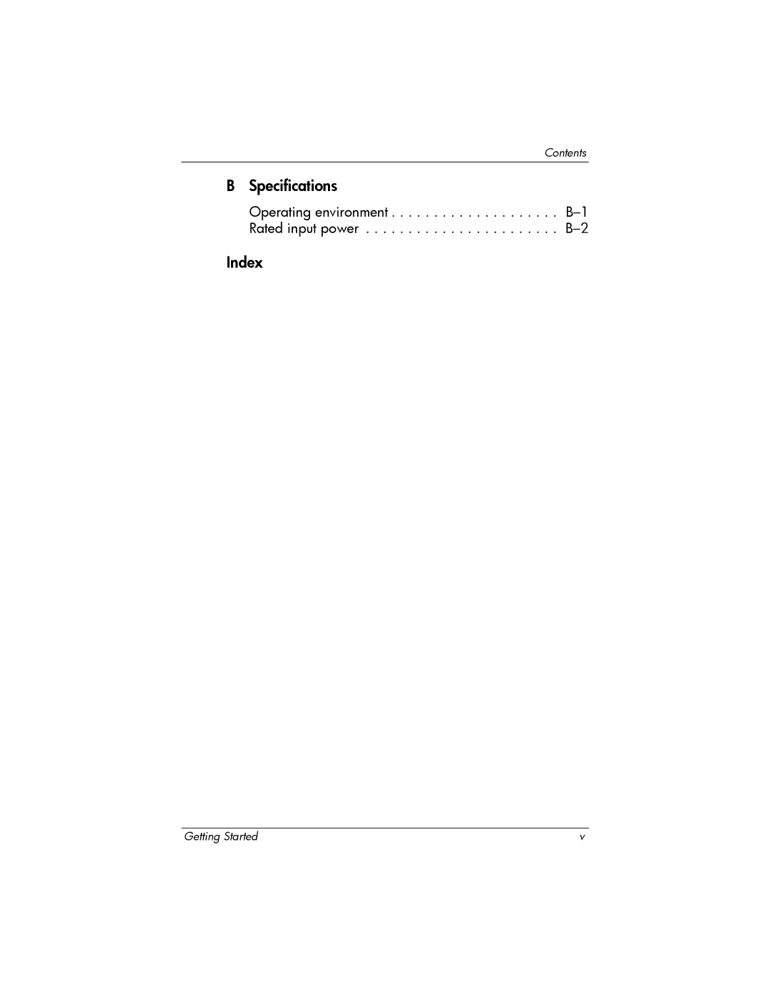 HP 443562-001 manual Index 