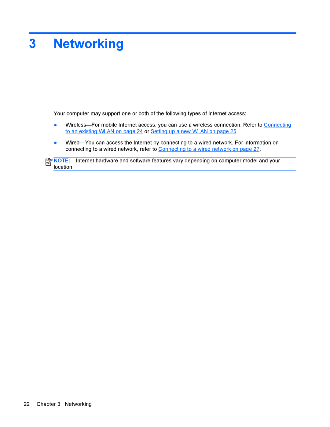 HP 4440s manual Networking 