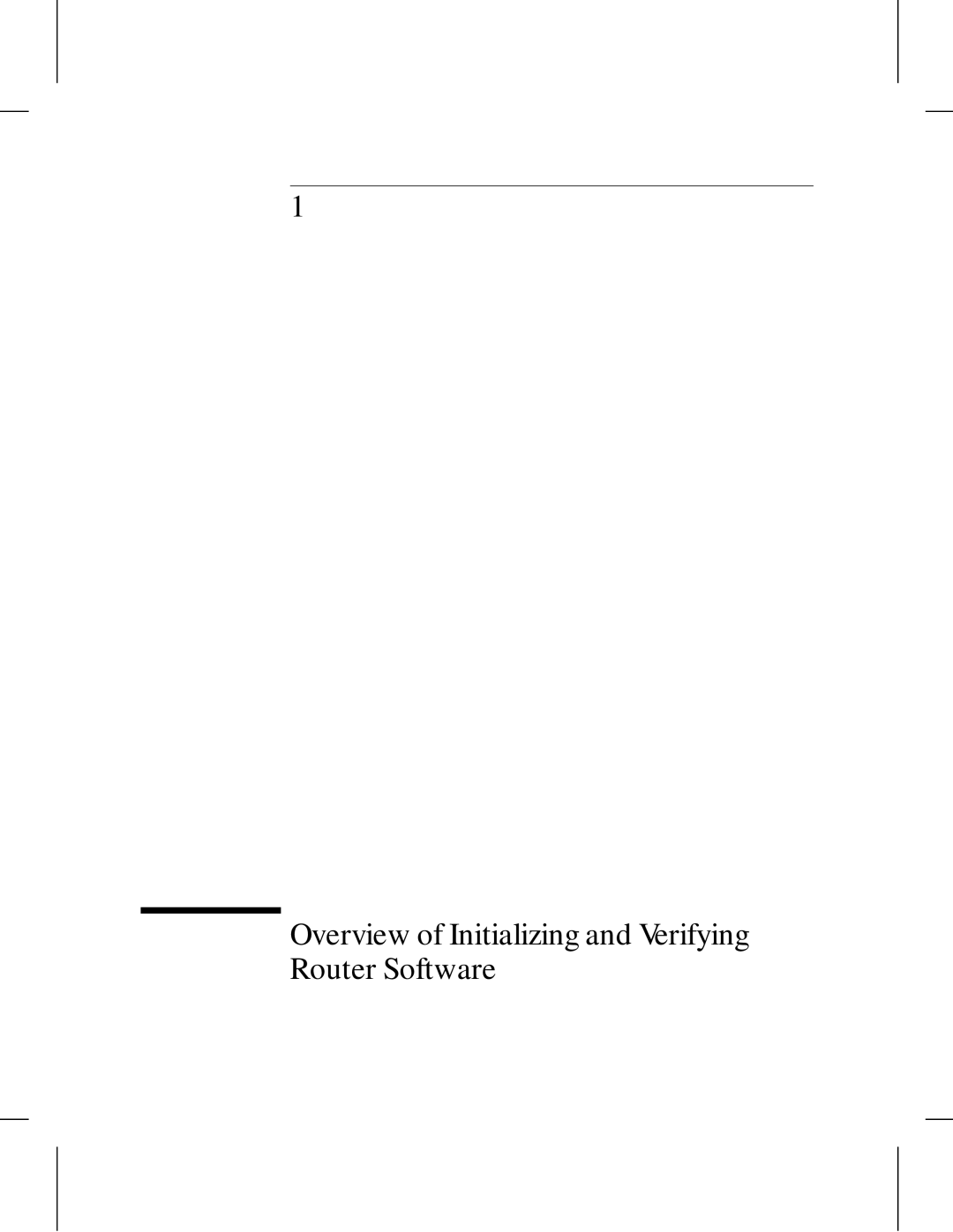 HP 445 manual Overview of Initializing and Verifying Router Software 