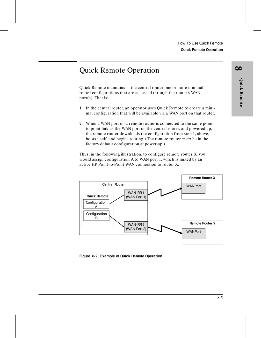 HP 445 manual Example of Quick Remote Operation 