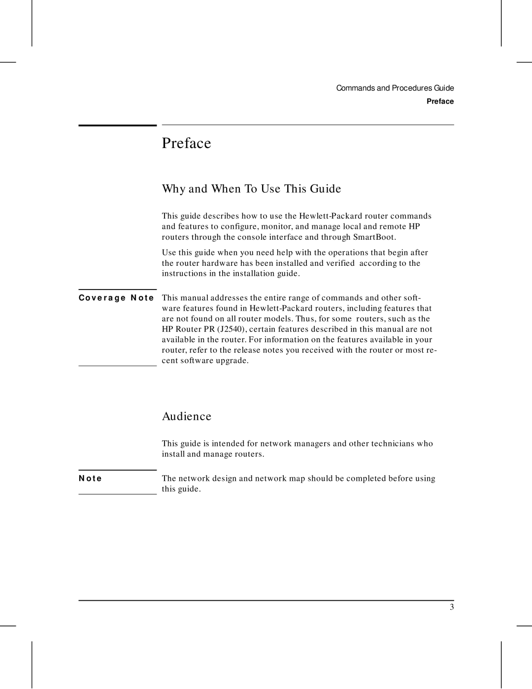 HP 445 manual Preface, Why and When To Use This Guide, Audience 