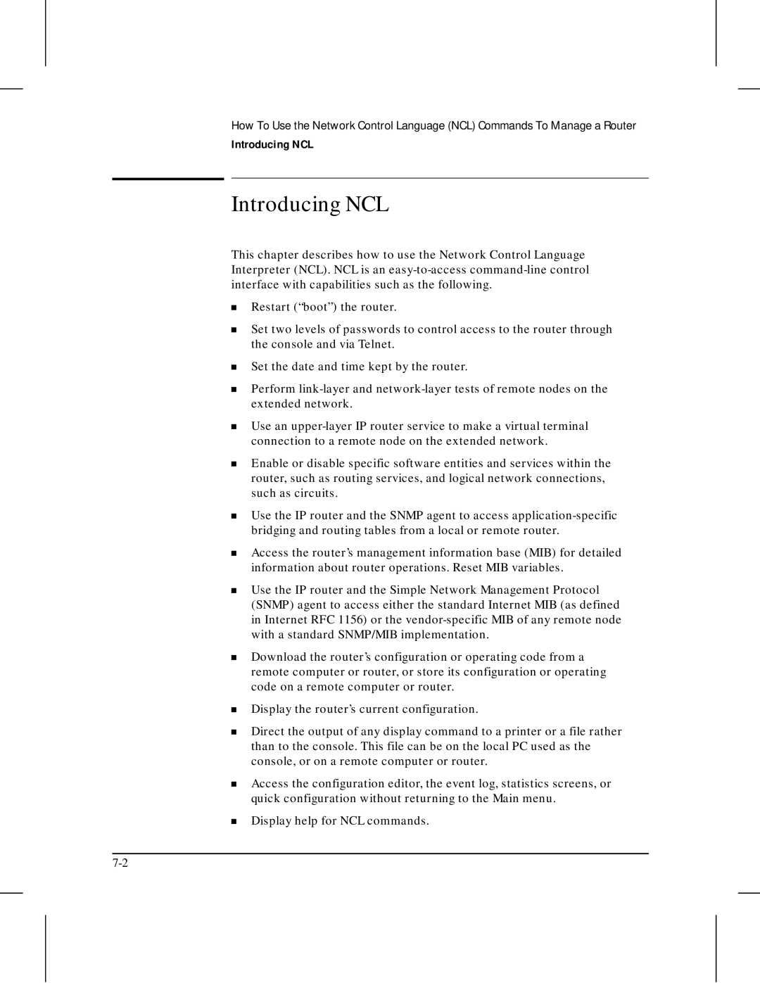 HP 445 manual Introducing NCL 