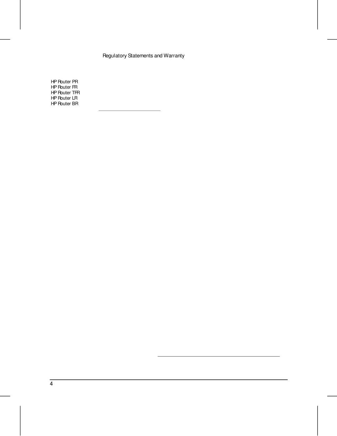 HP 445 manual Regulatory Statements and Warranty 