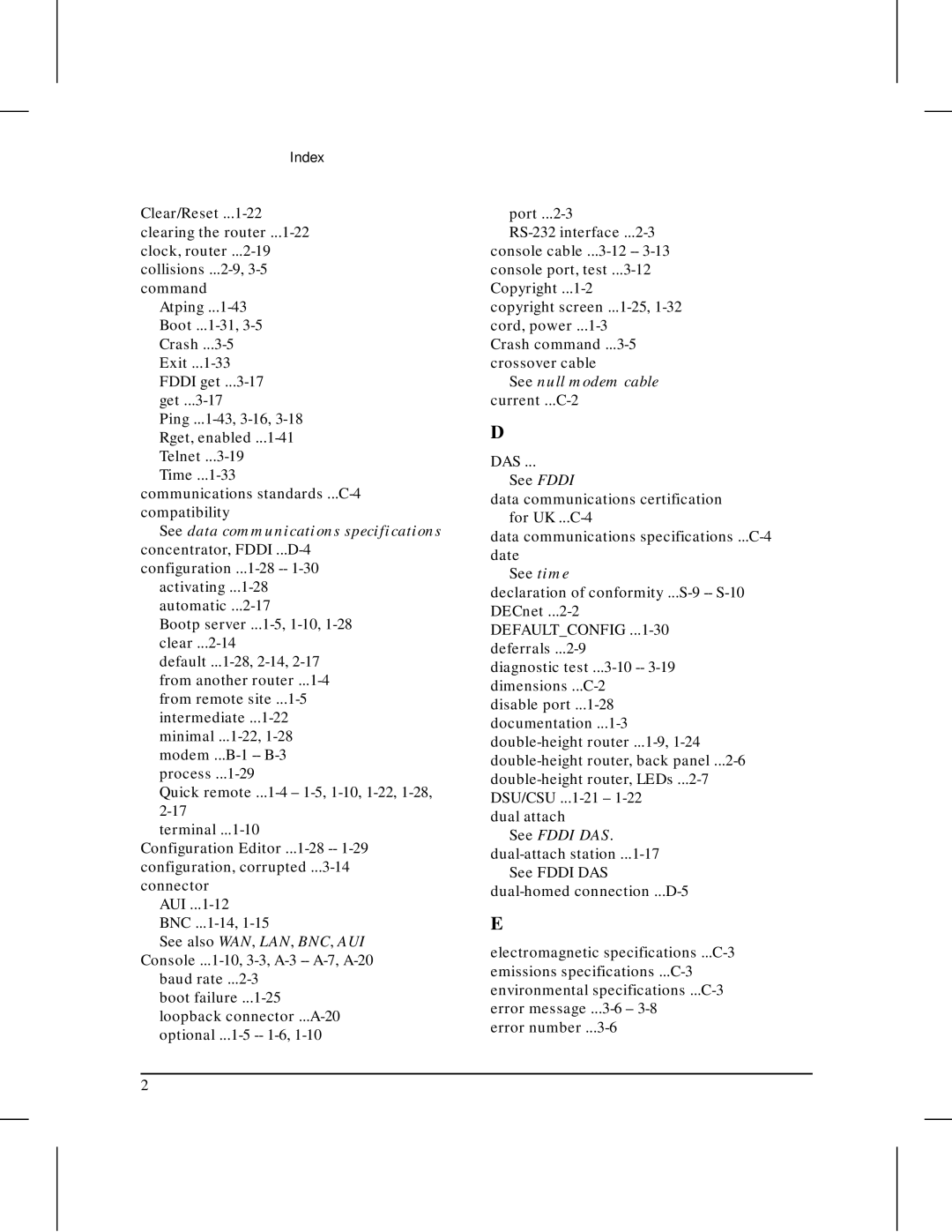 HP 445 manual Index, Time ...1-33 communications standards ...C-4 compatibility 