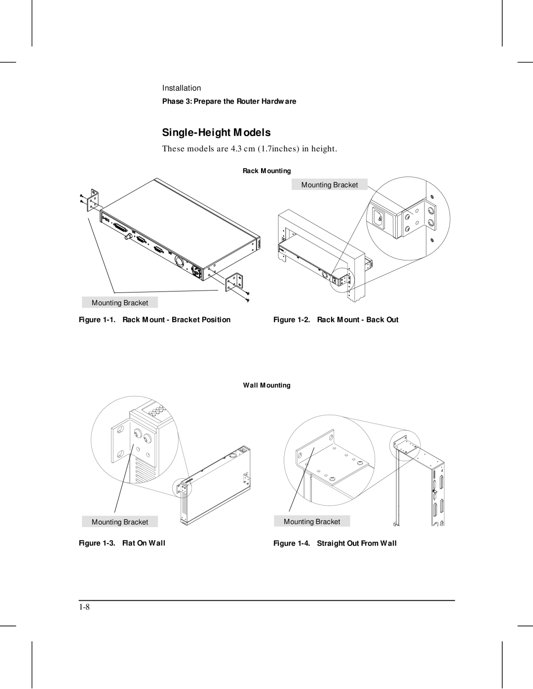 HP 445 manual Single-Height Models, These models are 4.3 cm 1.7inches in height 