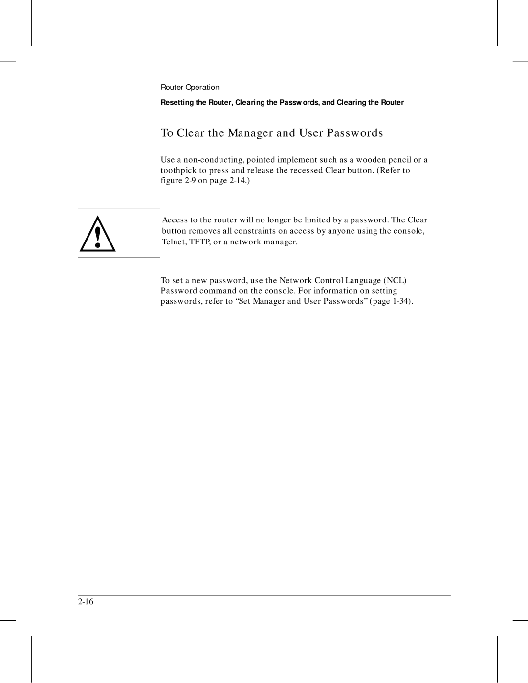 HP 445 manual To Clear the Manager and User Passwords 