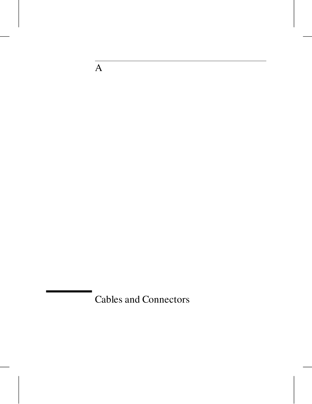 HP 445 manual Cables and Connectors 