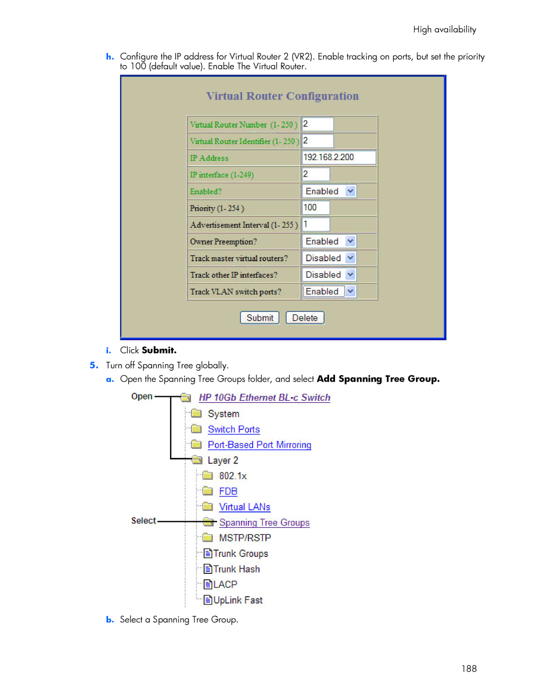 HP 445946-001 manual Click Submit 