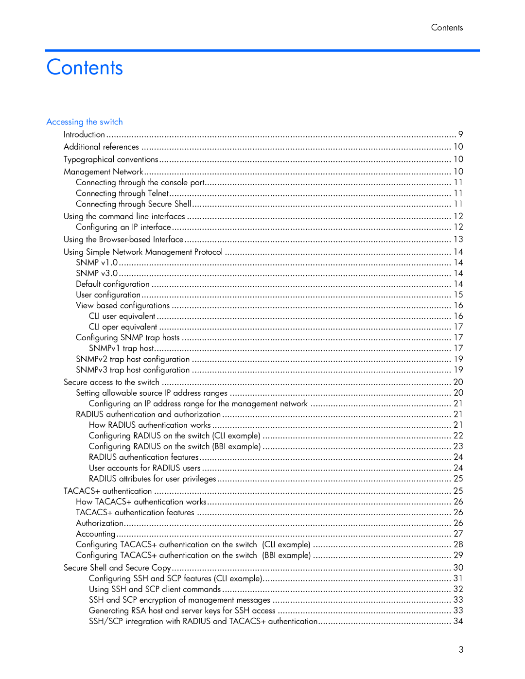 HP 445946-001 manual Contents 