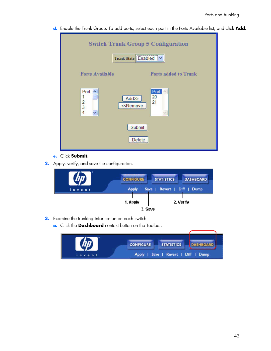 HP 445946-001 manual Click Submit 