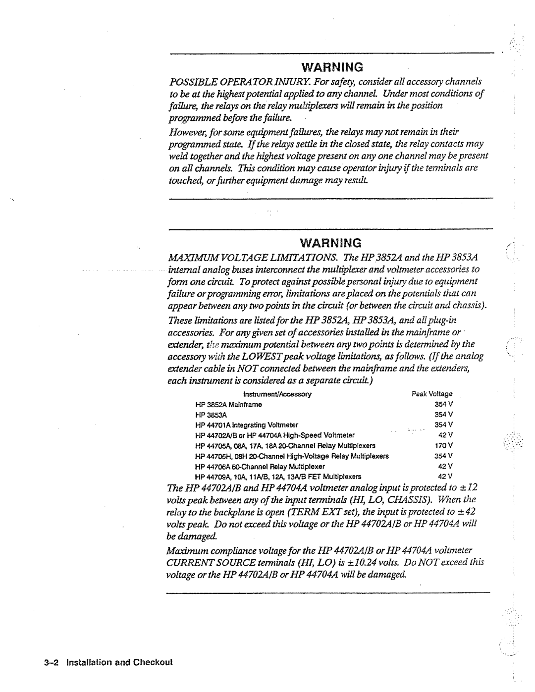 HP B, 44704A, 44702A manual 