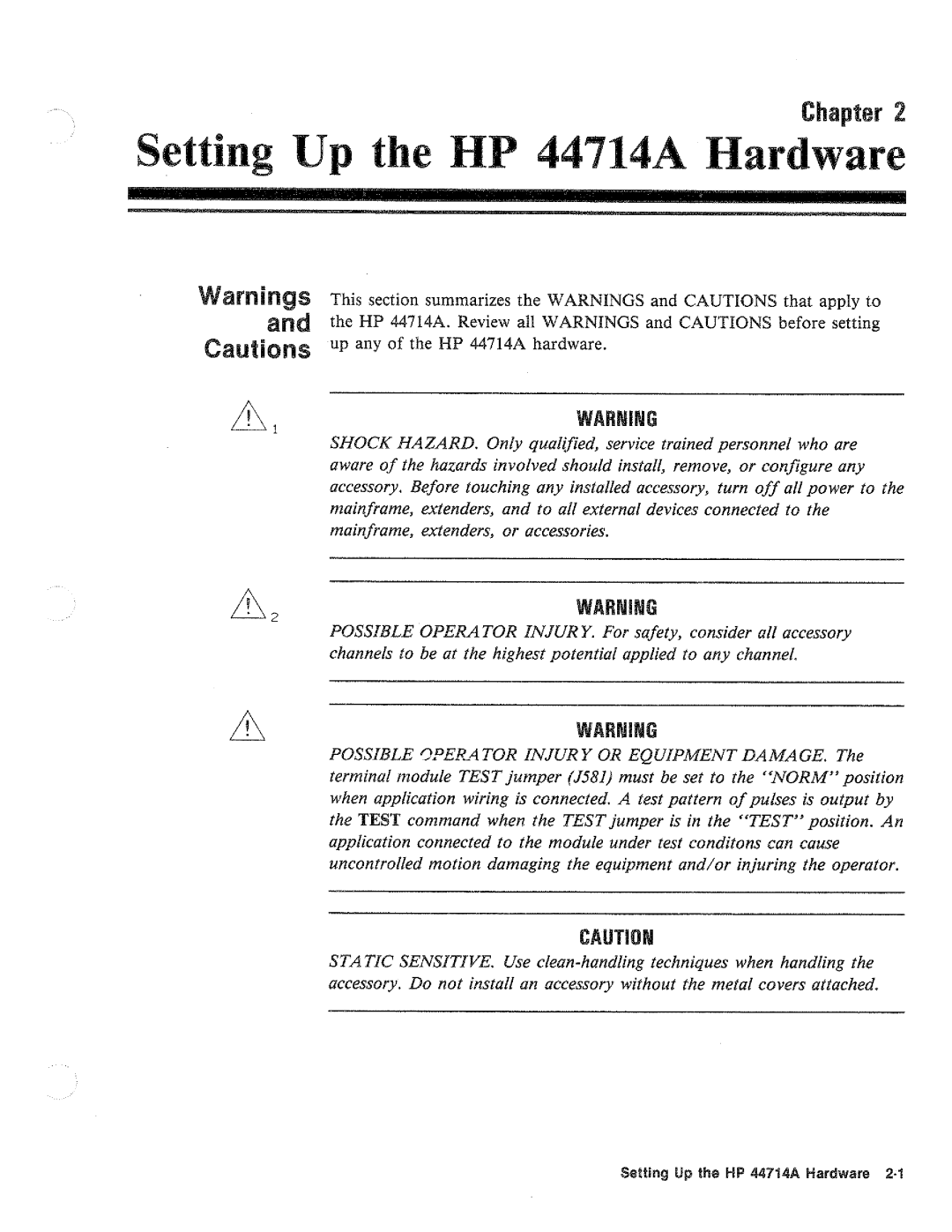 HP 44714A manual 