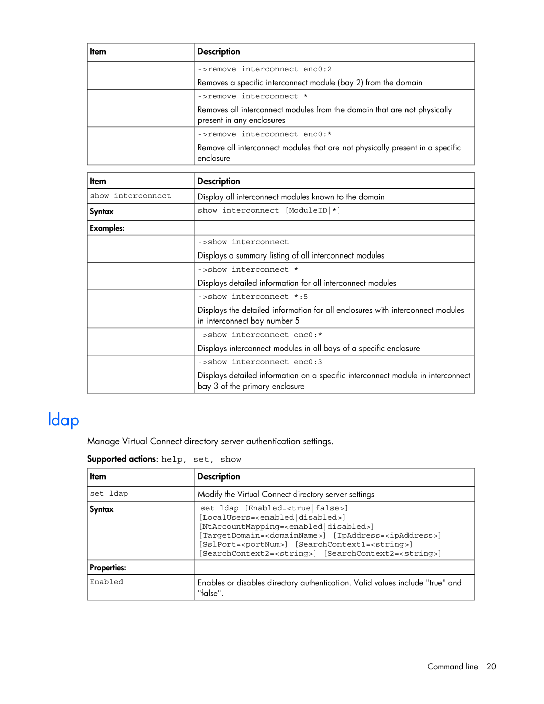 HP 449298-001 manual Ldap 