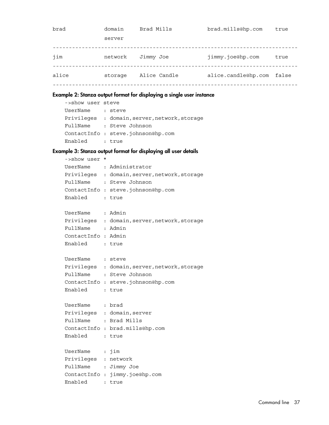 HP 449298-001 manual Brad Domain Brad Mills Brad.mills@hp.com True Server 