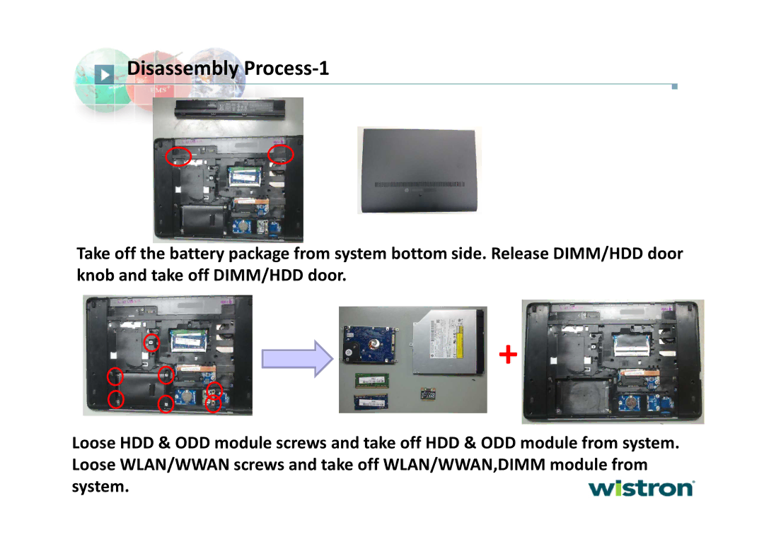 HP 450 G1 manual Disassembly Process-1 