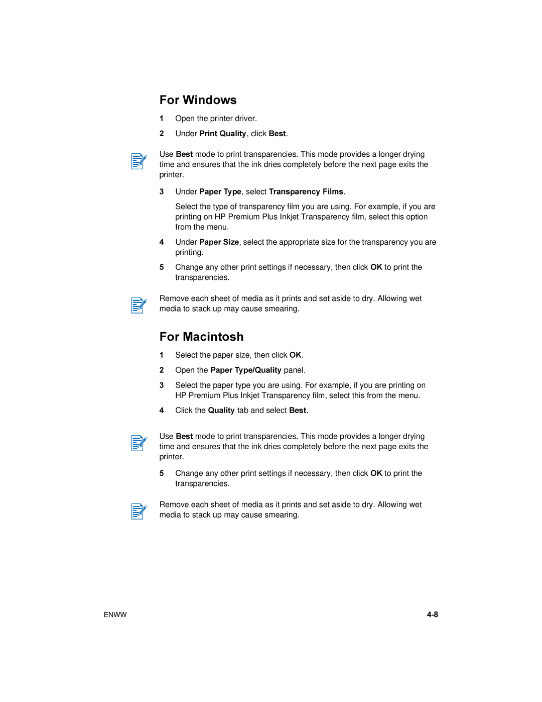 HP 450 manual For Windows 