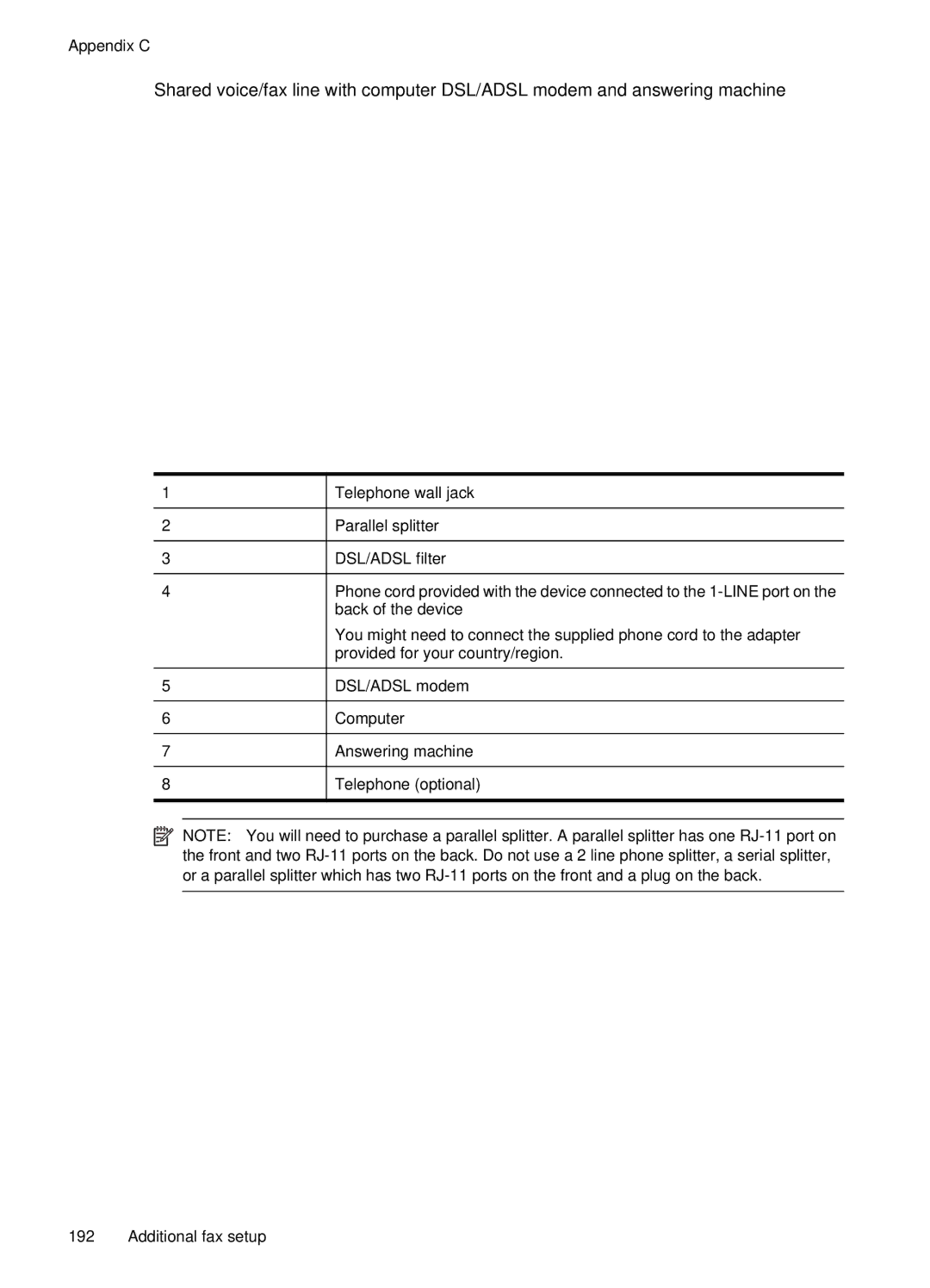 HP 4500 - G510a manual Appendix C 