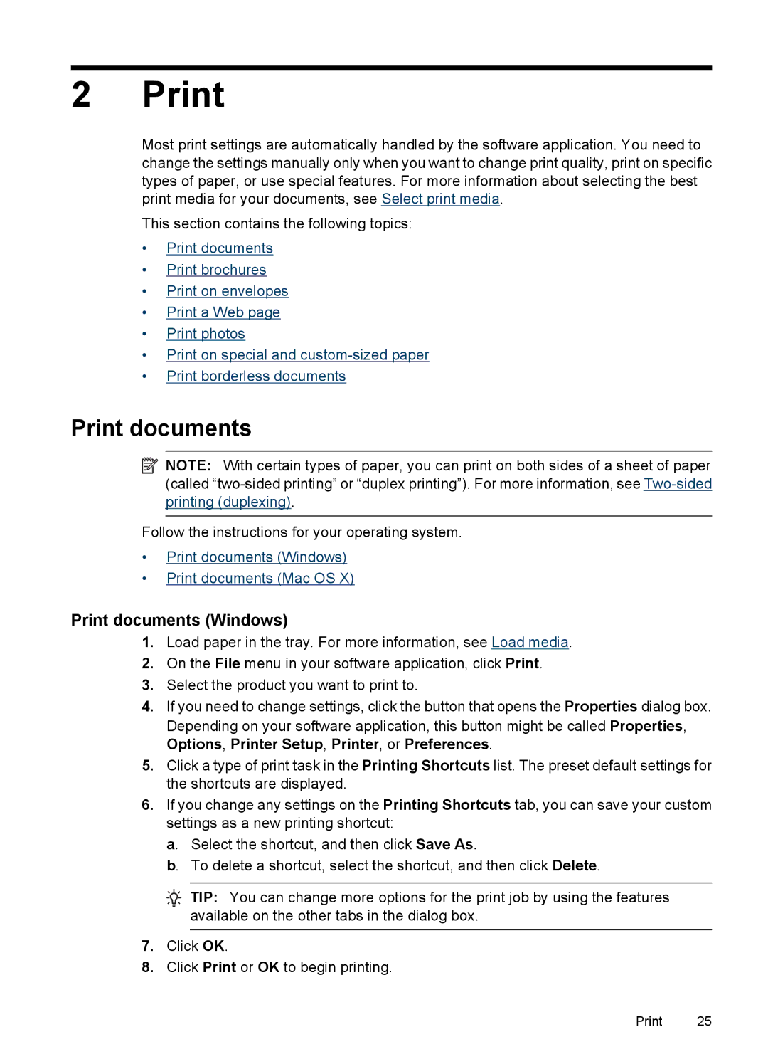 HP 4500 - G510a manual Print documents Windows 