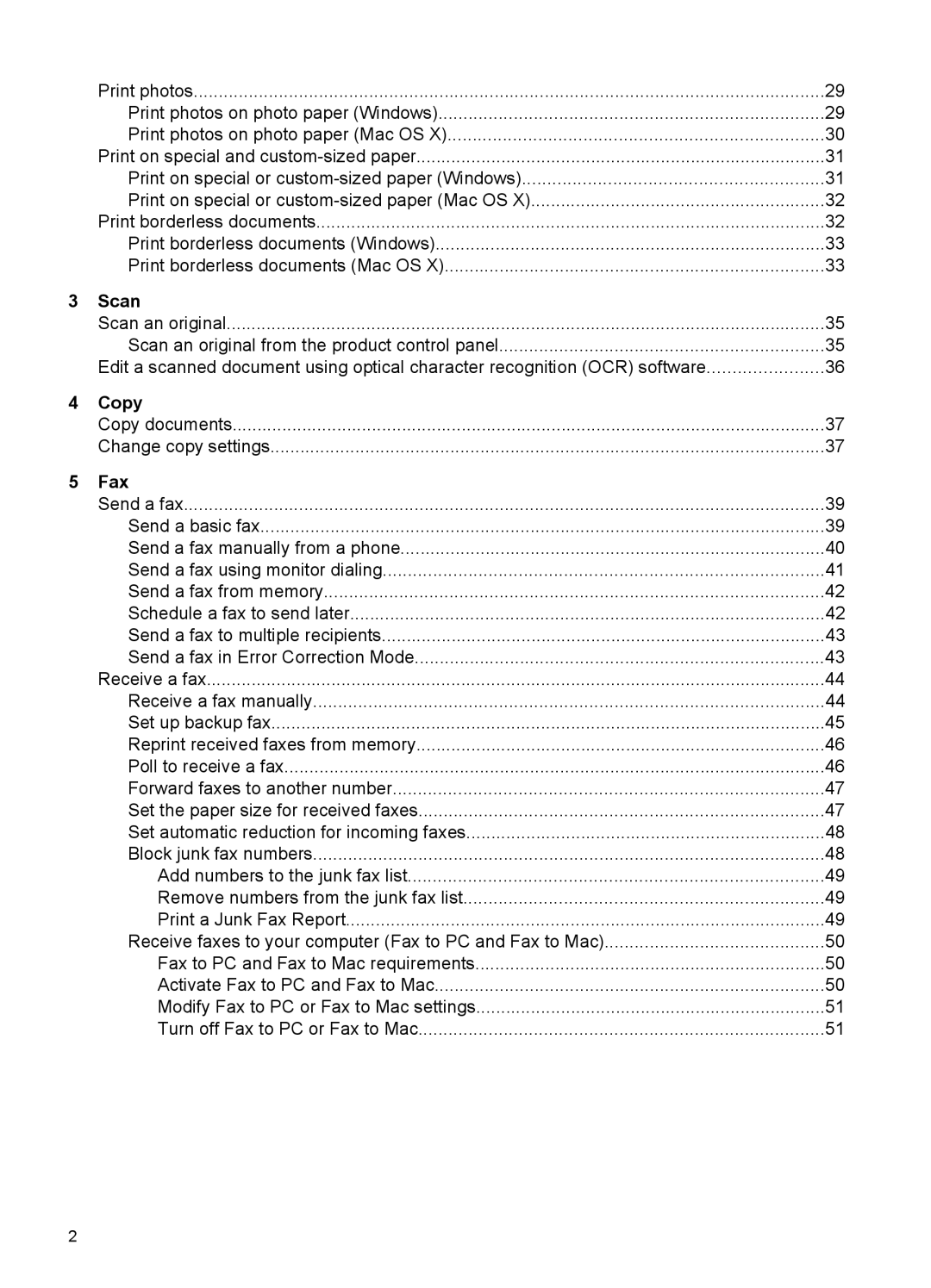 HP 4500 - G510a manual Scan, Copy, Fax 