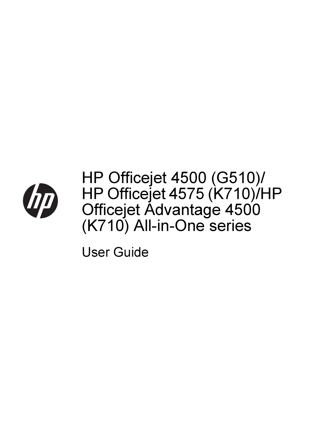 HP 4500 - K7 manual User Guide 