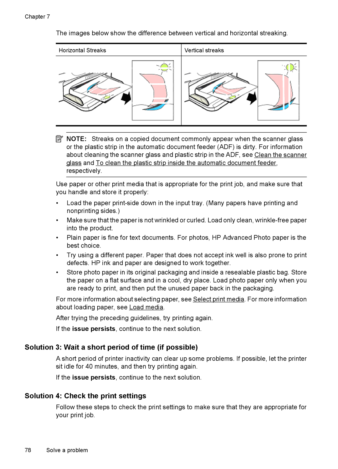 HP 4500 - K7 manual Solution 3 Wait a short period of time if possible, Solution 4 Check the print settings 