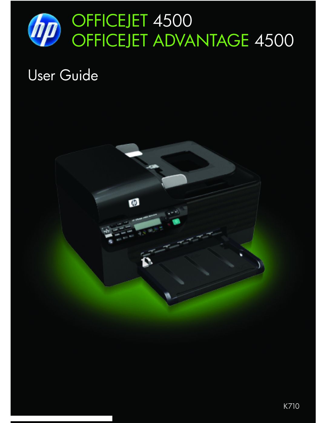 HP 4500 manual Officejet Officejet Advantage 