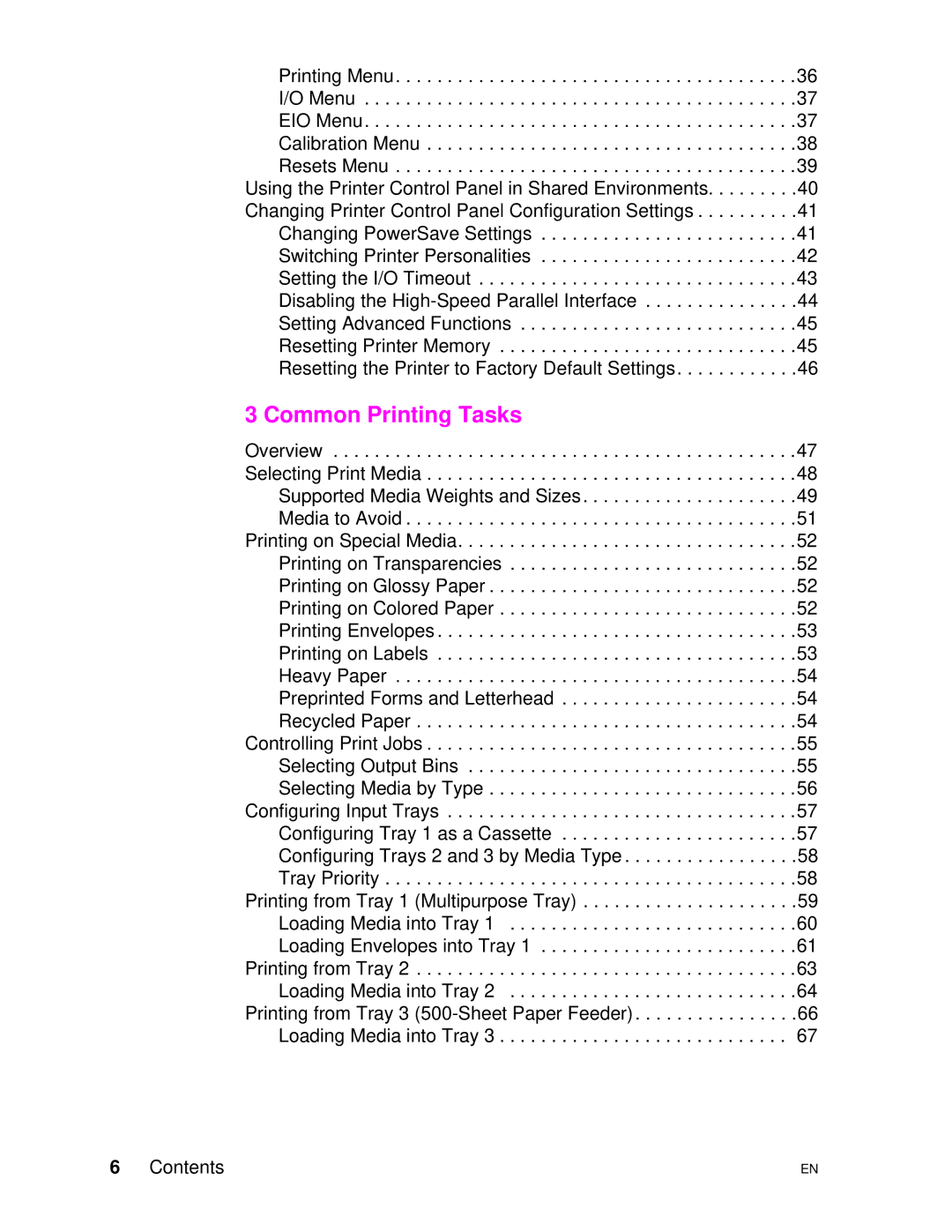 HP 4500DN manual Common Printing Tasks 