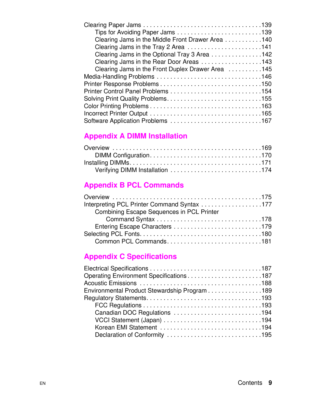 HP 4500DN manual Appendix a Dimm Installation 