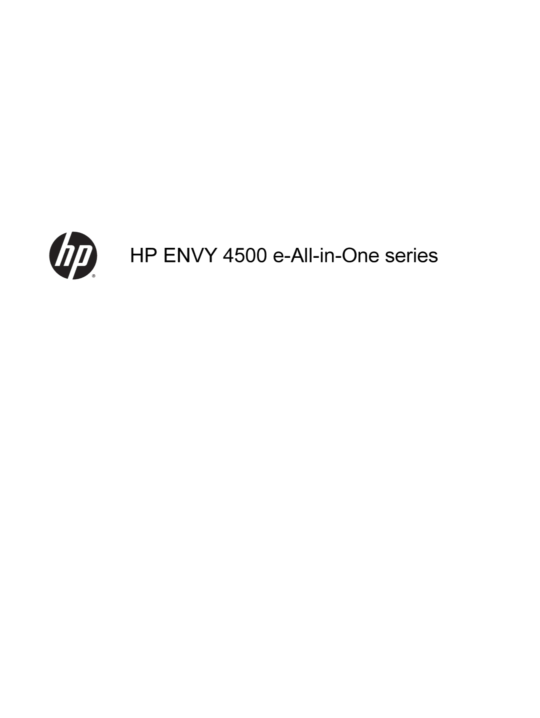 HP 4505, 4504, 4501, 4502 manual HP Envy 4500 e-All-in-One series 