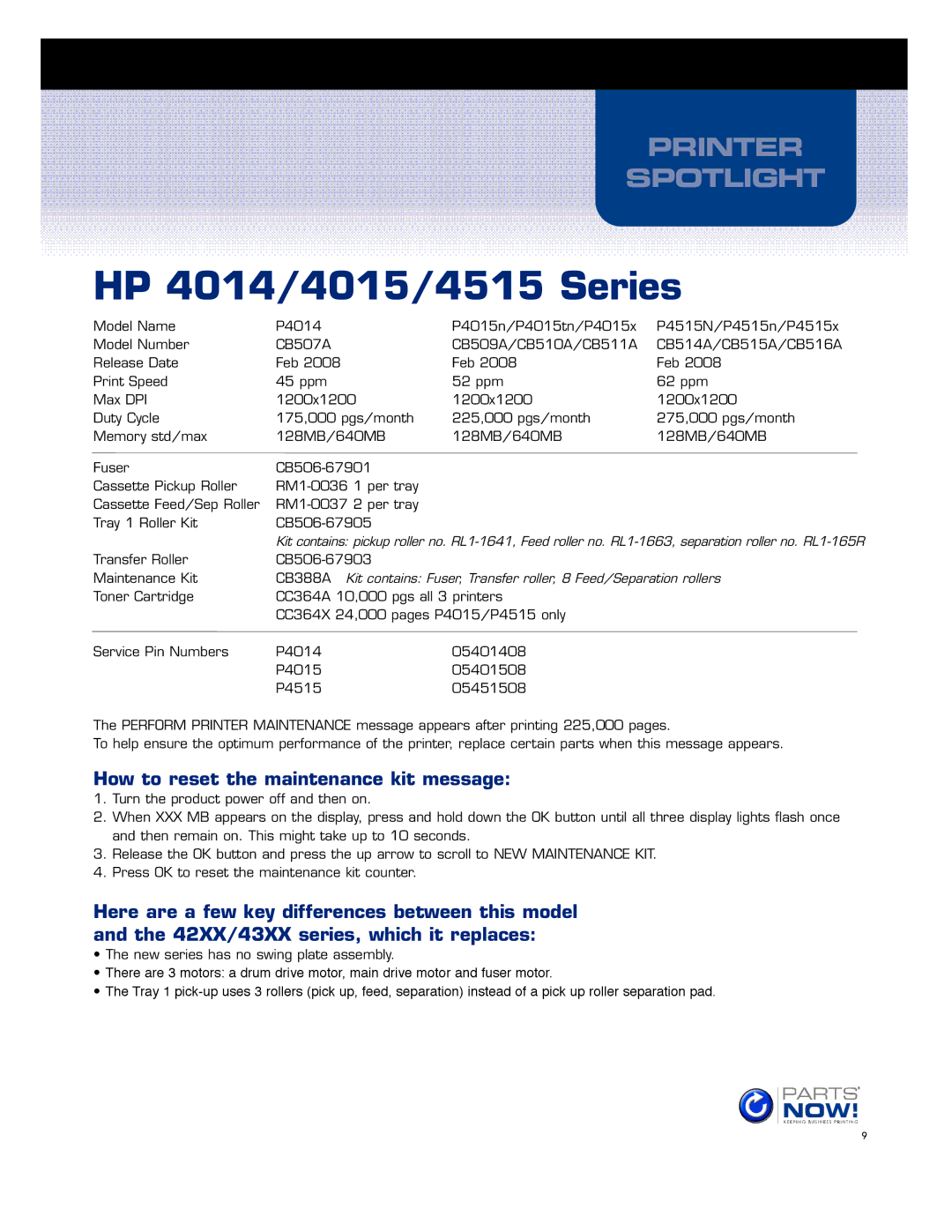 HP manual HP 4014/4015/4515 Series 