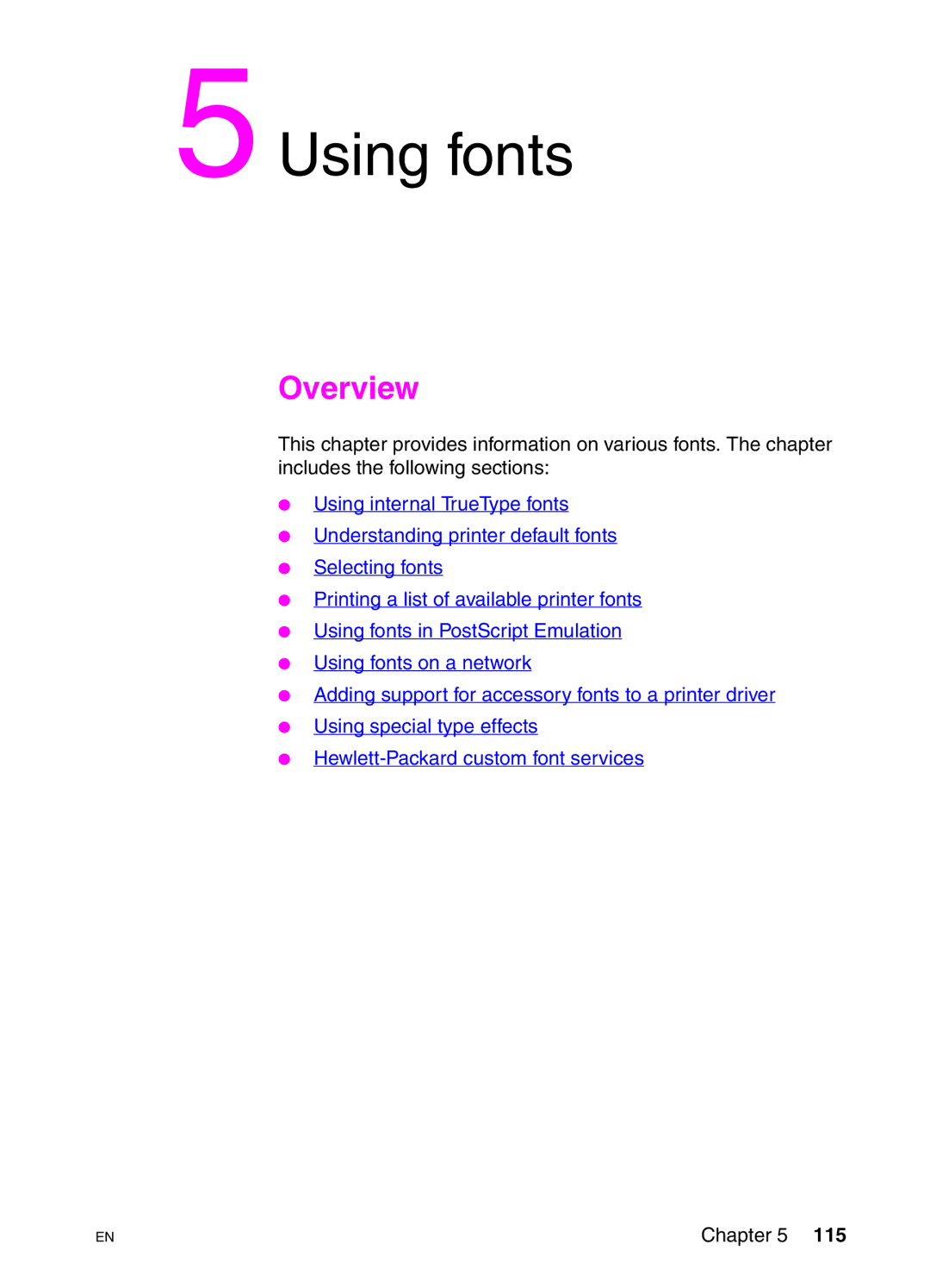 HP 4550N, 4550DN, 4550HDN manual Using fonts 