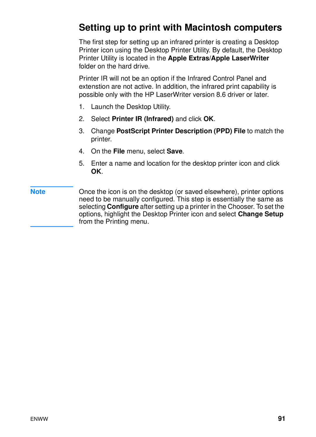 HP 4600hdn 4600n manual Setting up to print with Macintosh computers 