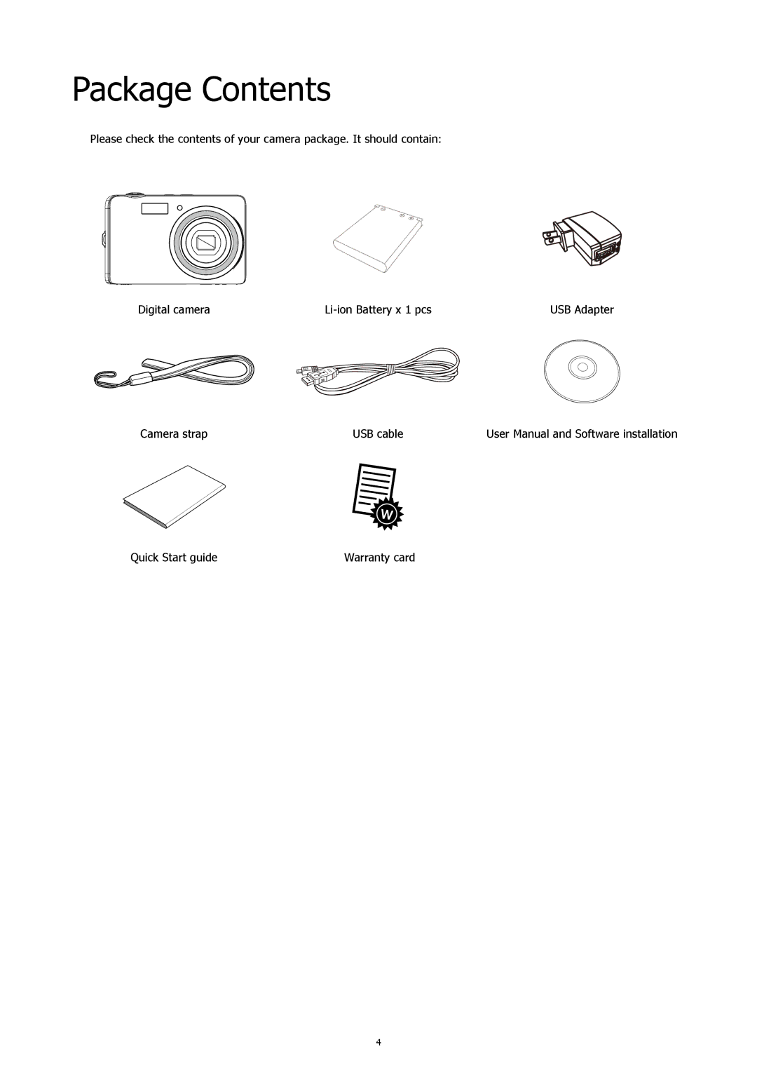 HP 460t manual Package Contents 