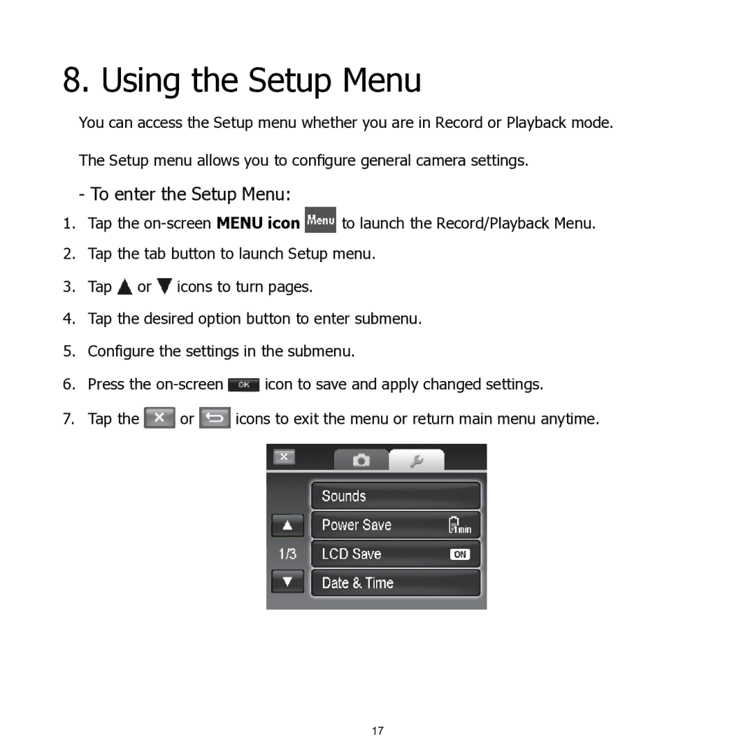 HP 460t manual Using the Setup Menu, To enter the Setup Menu 