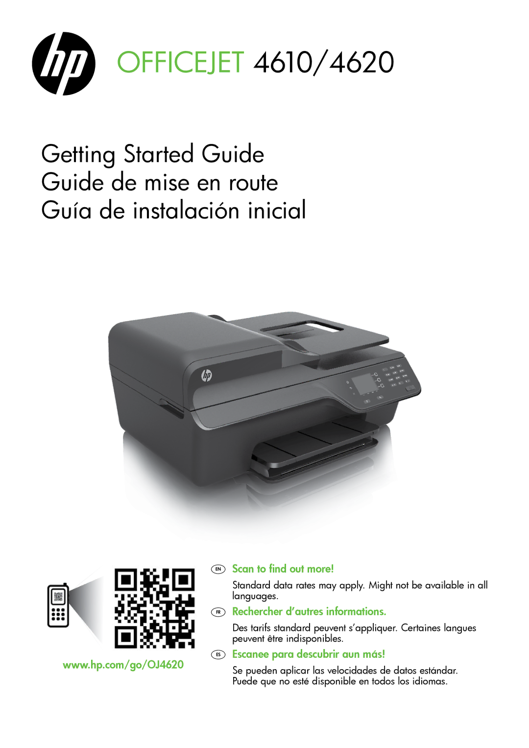 HP 4622 manual Officejet 4610/4620 