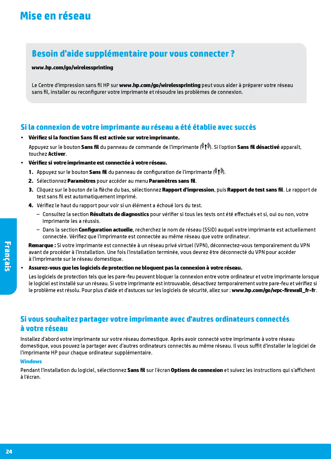 HP 4635 manual Mise en réseau, Touchez Activer, Vérifiez si votre imprimante est connectée à votre réseau 