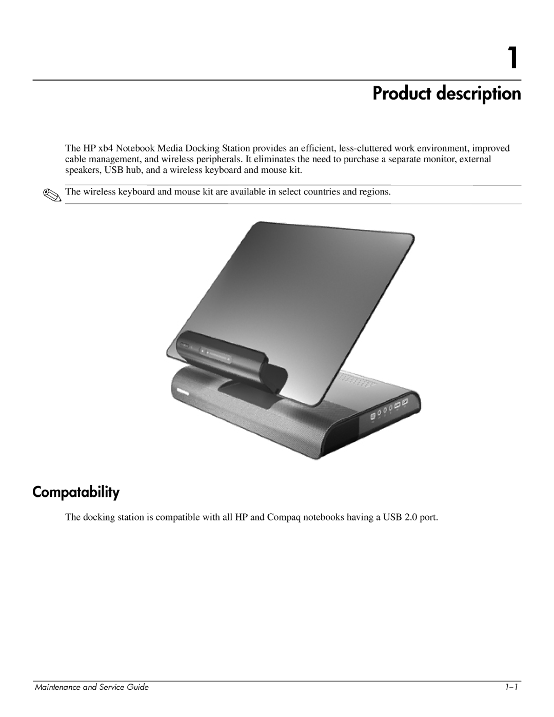 HP 463777-001 manual Product description, Compatability 