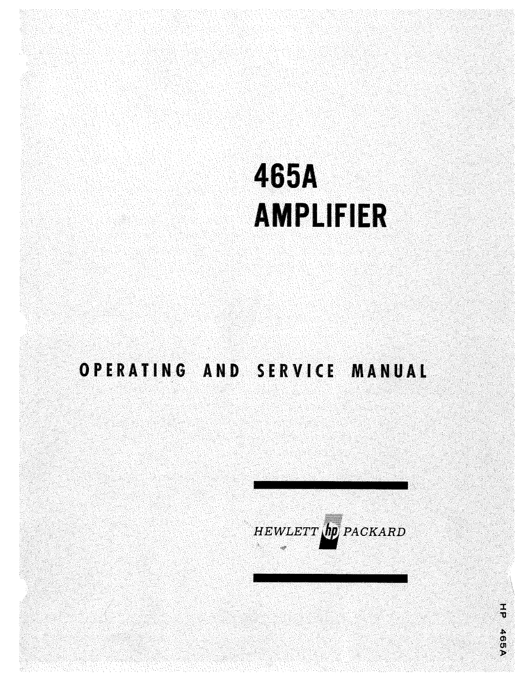 HP 465A manual 